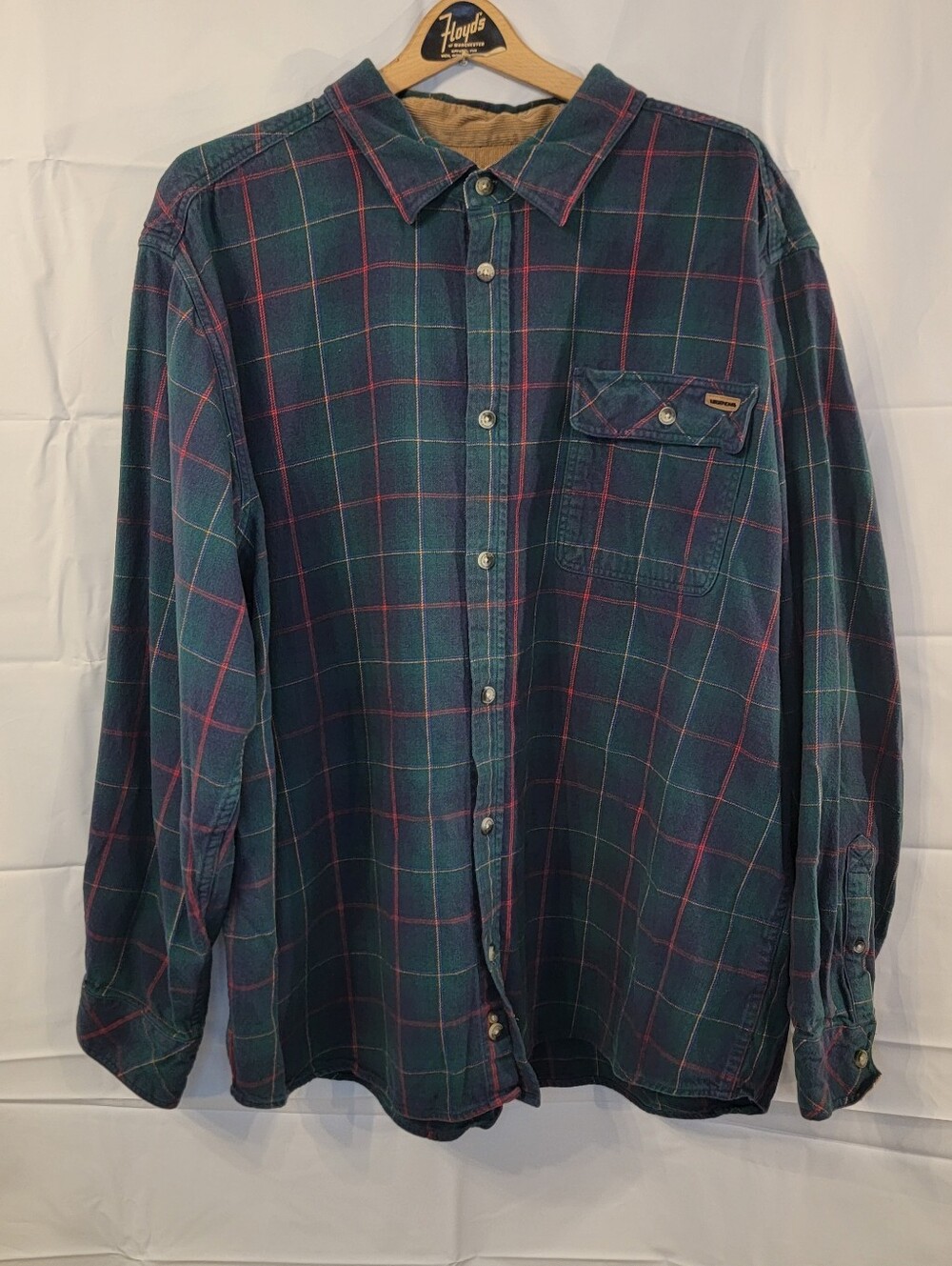 Legendary Whitetails Flannel Shirt, Green, Blue,Red, Size XXL